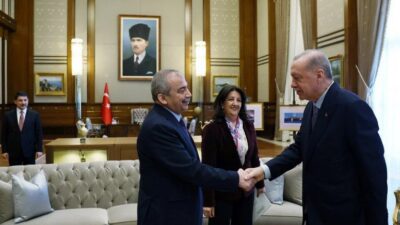 Beştepe'de gerçekleşen görüşmeye MİT Başkanı İbrahim Kalın, AK Parti Genel