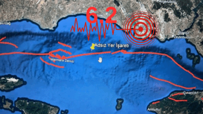 Marmara Denizi Silivri Açıklarında 6.2 Şiddetinde Deprem