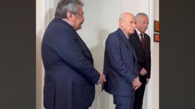 Devlet Bahçeli DEM Partilileri Dakikalarca Kapıda Bekledi